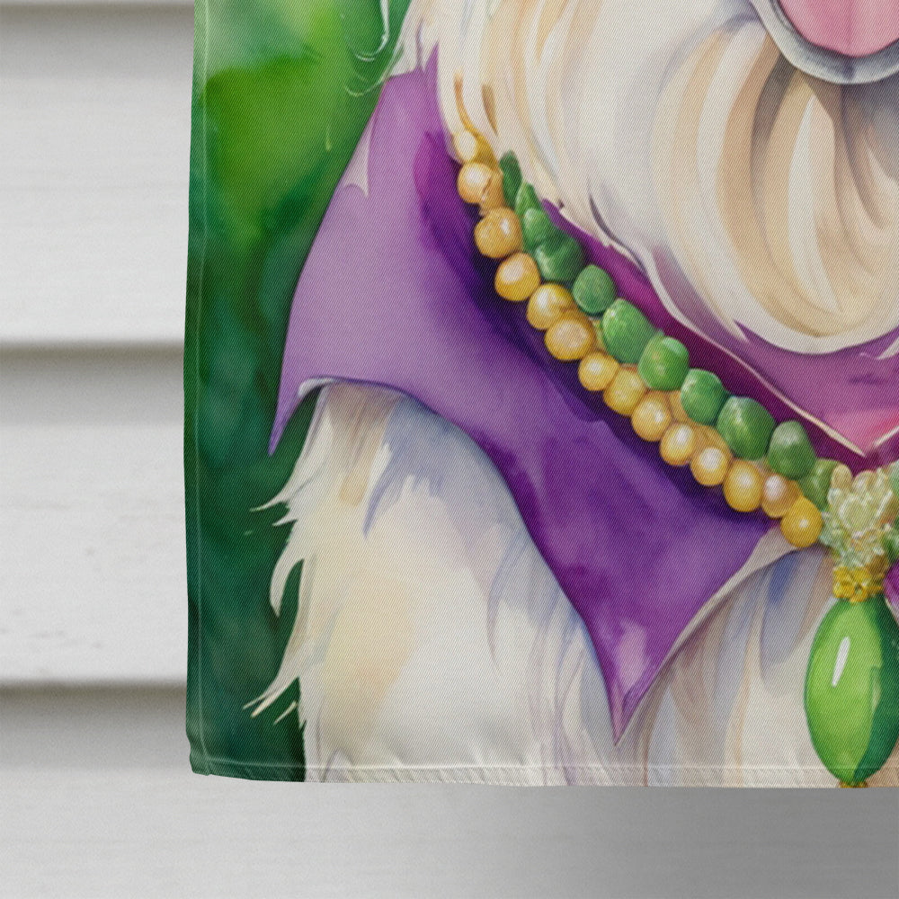 Great Pyrenees King of Mardi Gras House Flag