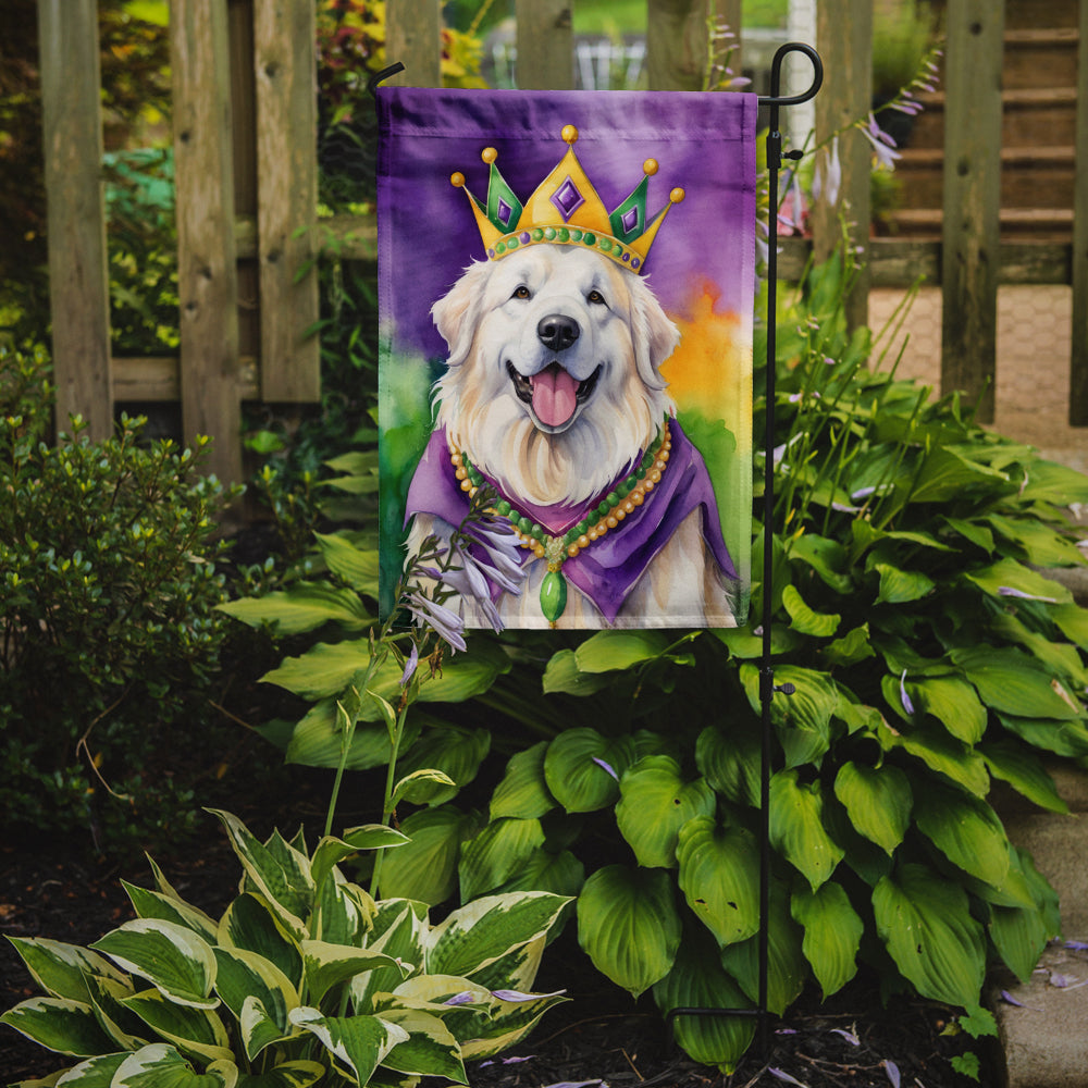 Buy this Great Pyrenees King of Mardi Gras Garden Flag