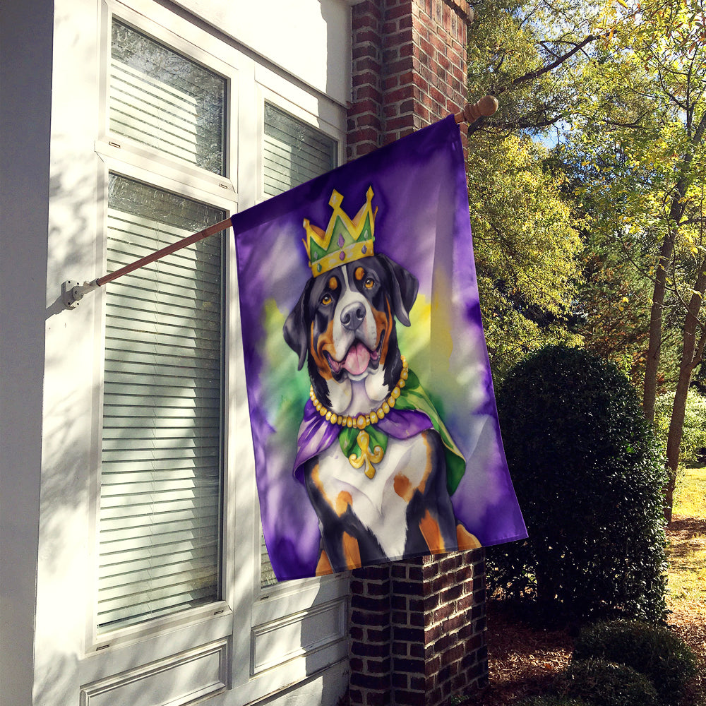 Buy this Greater Swiss Mountain Dog King of Mardi Gras House Flag