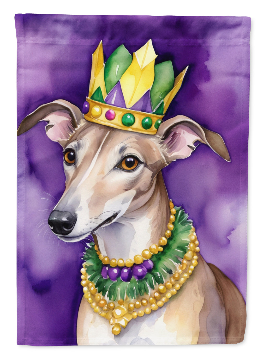 Buy this Greyhound King of Mardi Gras House Flag