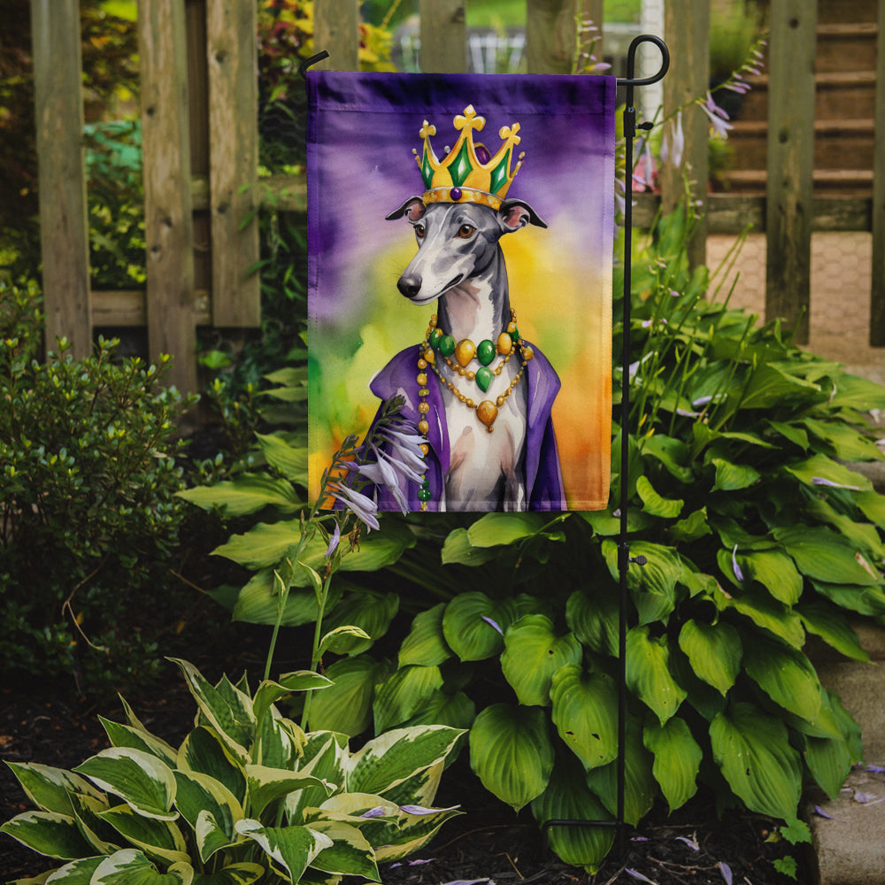 Buy this Greyhound King of Mardi Gras Garden Flag