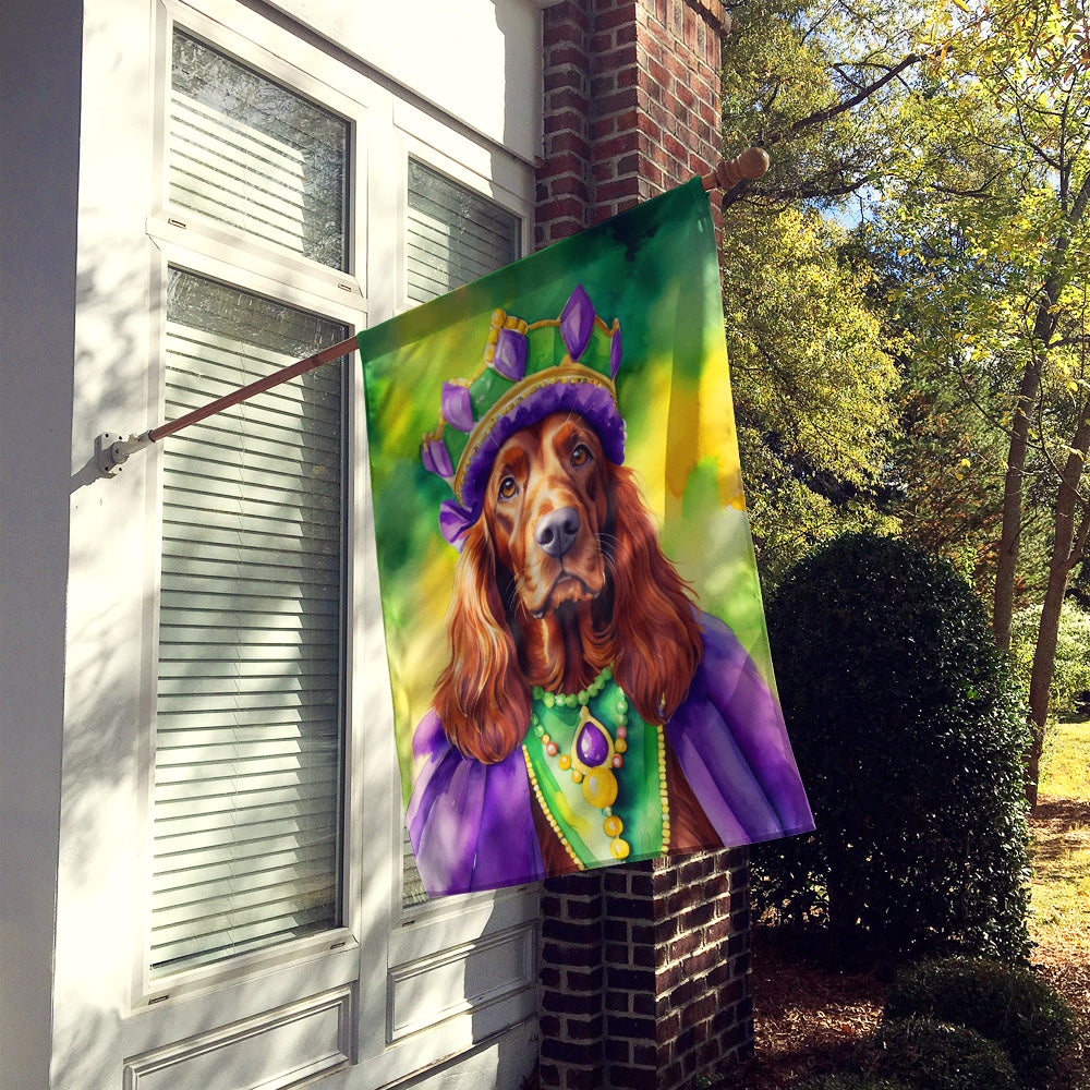 Buy this Irish Setter King of Mardi Gras House Flag