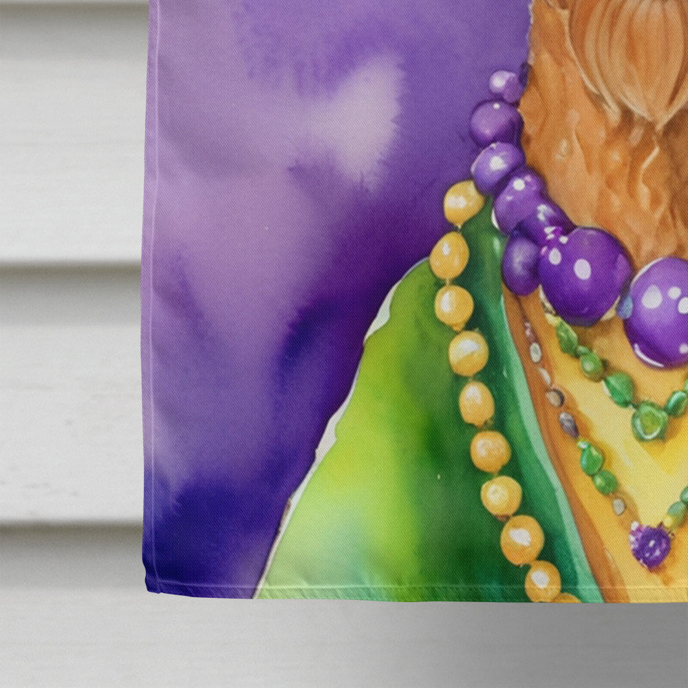 Irish Terrier King of Mardi Gras House Flag