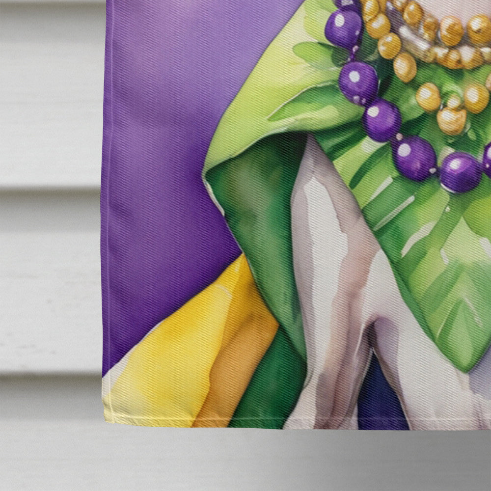 Italian Greyhound King of Mardi Gras House Flag