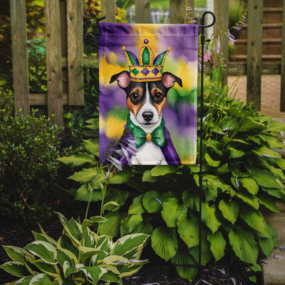 Buy this Jack Russell Terrier King of Mardi Gras Garden Flag