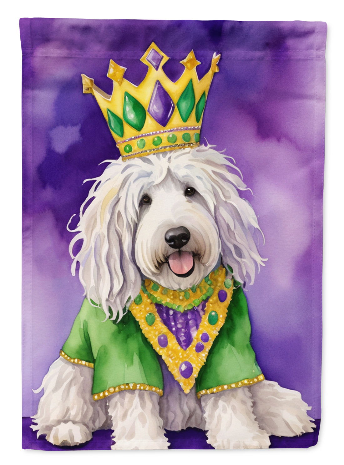 Buy this Komondor King of Mardi Gras House Flag