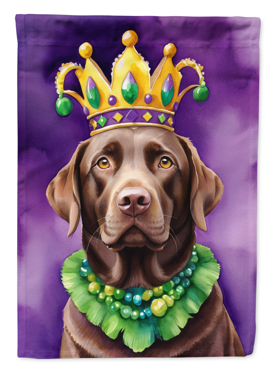 Buy this Labrador Retriever King of Mardi Gras House Flag