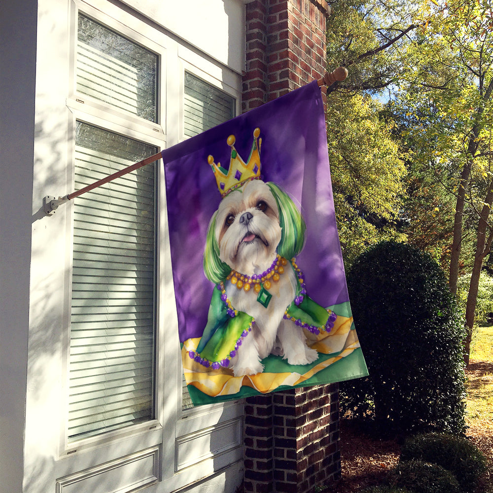 Buy this Lhasa Apso King of Mardi Gras House Flag