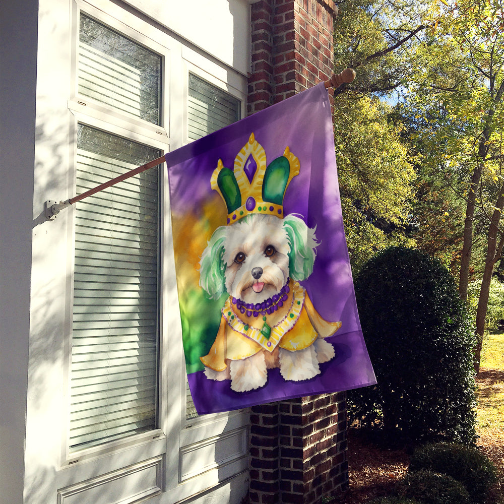 Buy this Maltipoo King of Mardi Gras House Flag