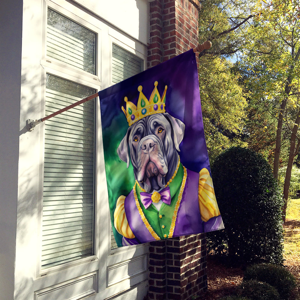 Neapolitan Mastiff King of Mardi Gras House Flag