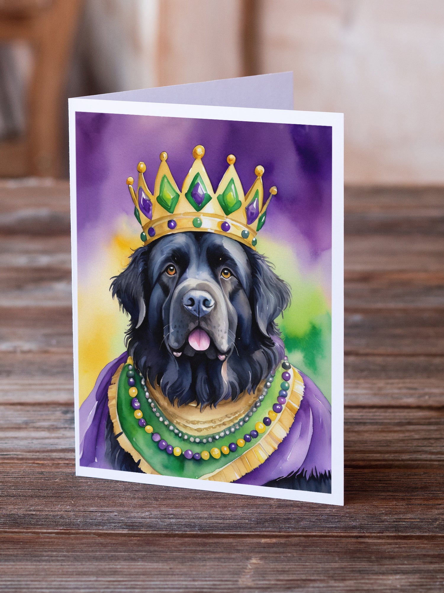 Buy this Newfoundland King of Mardi Gras Greeting Cards Pack of 8