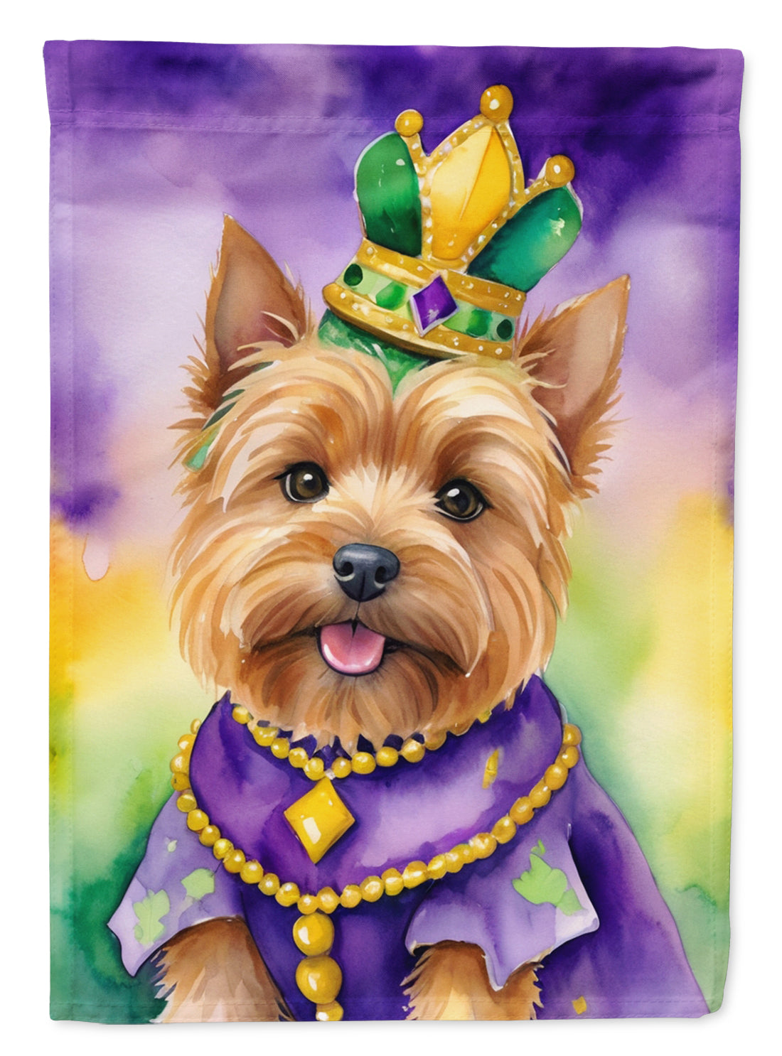 Buy this Norwich Terrier King of Mardi Gras House Flag