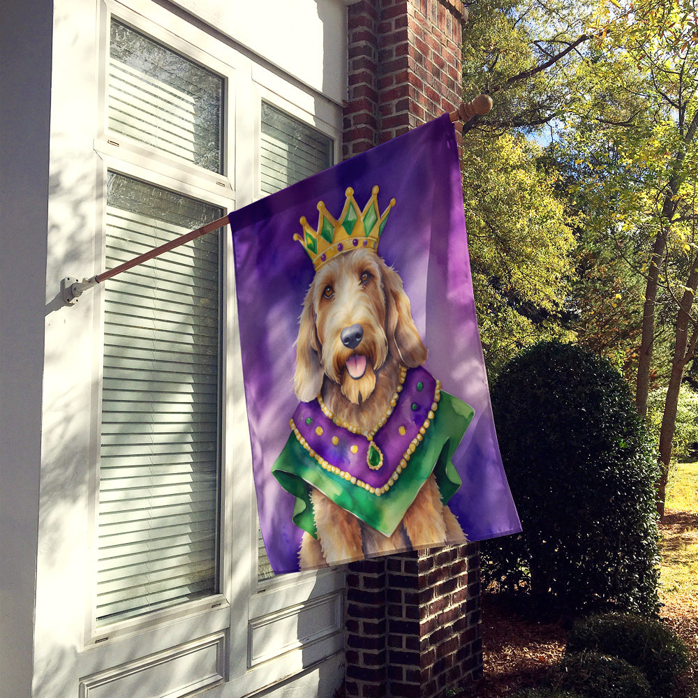 Otterhound King of Mardi Gras House Flag