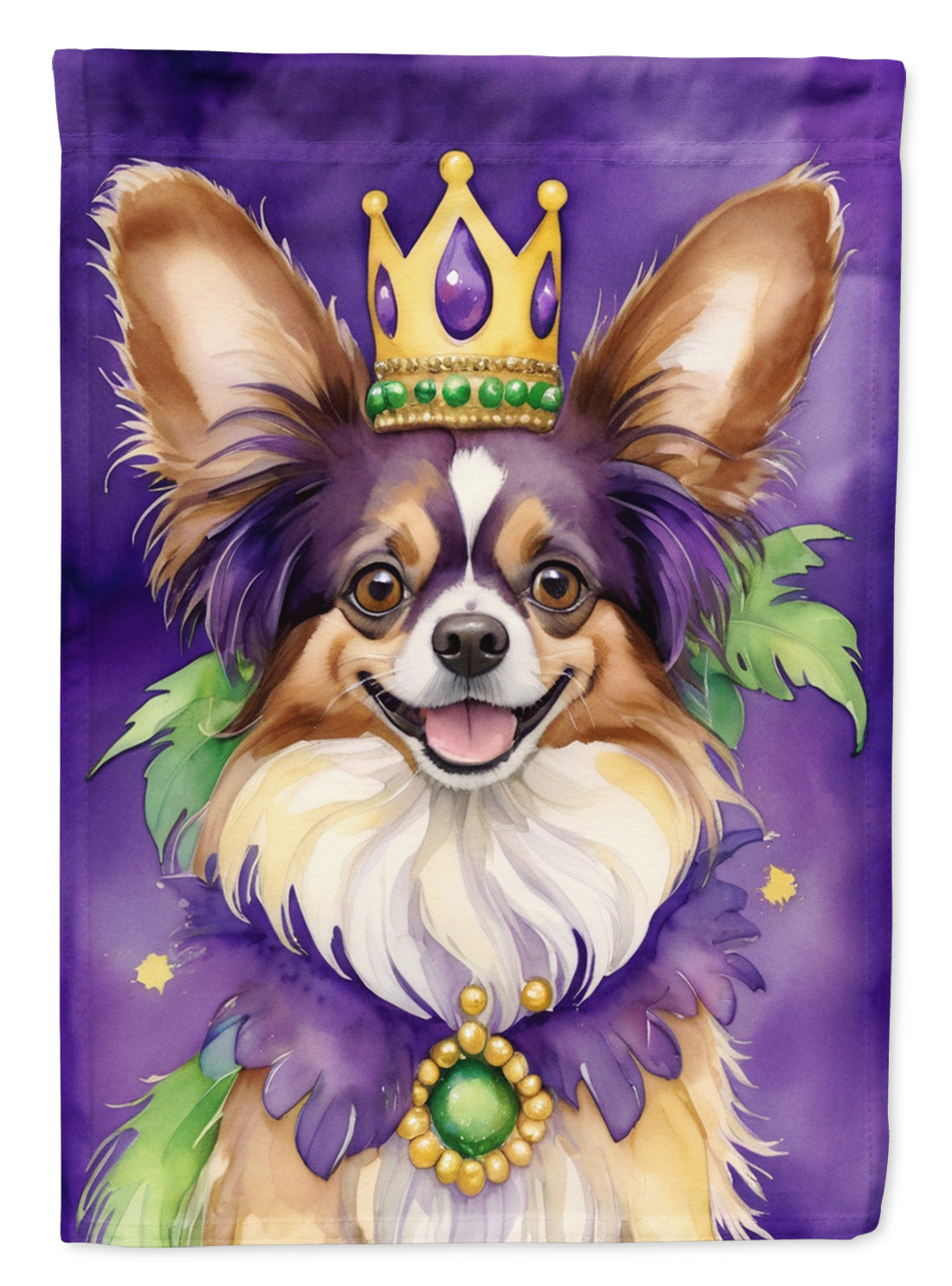 Buy this Papillon King of Mardi Gras House Flag