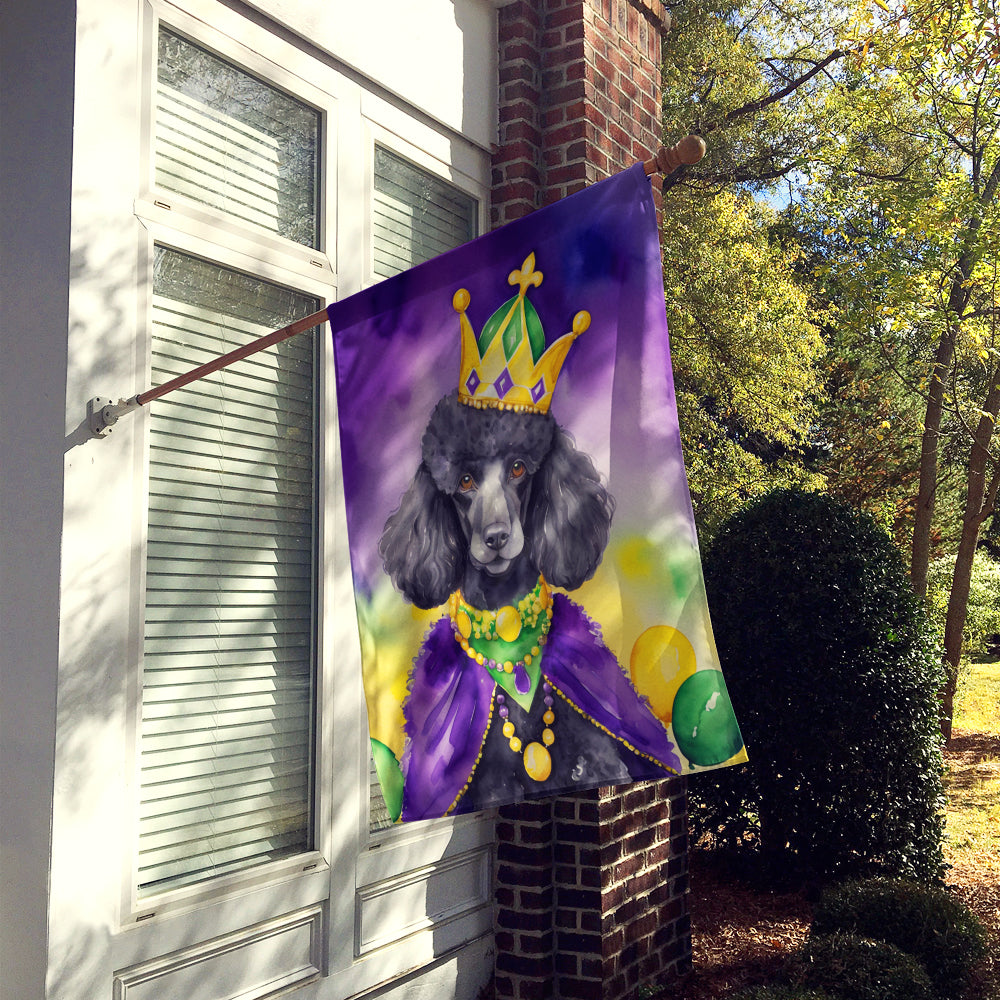 Buy this Black Poodle King of Mardi Gras House Flag