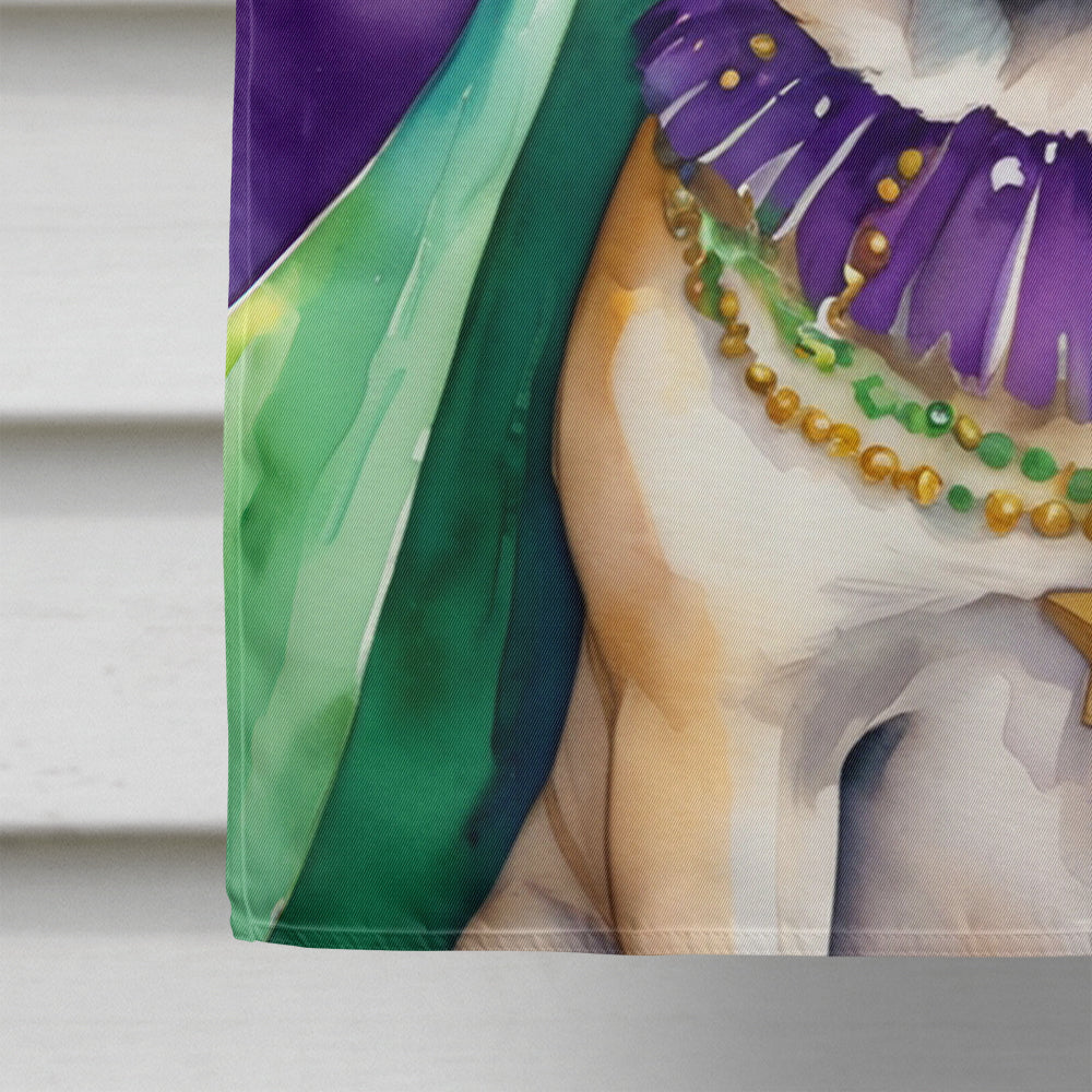 Pug King of Mardi Gras House Flag