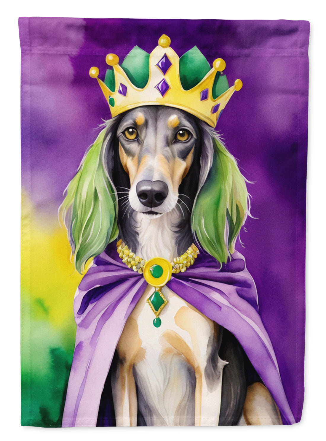 Buy this Saluki King of Mardi Gras House Flag