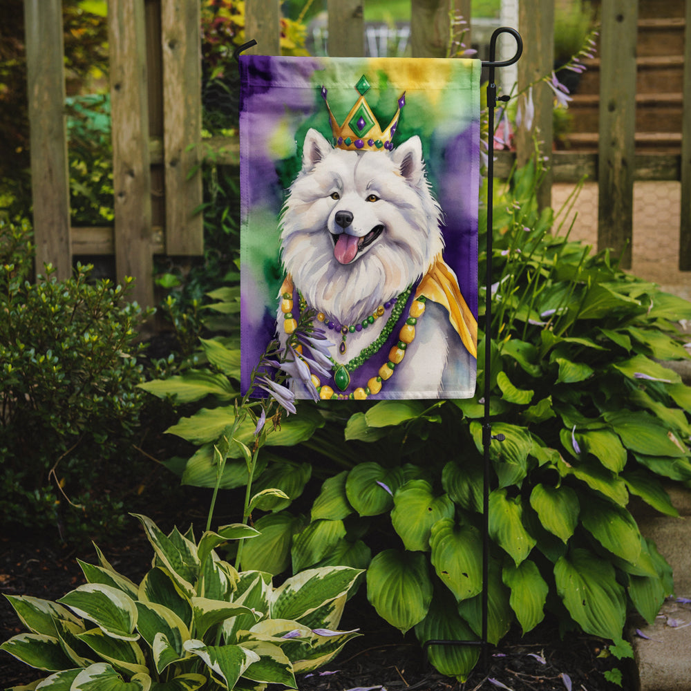 Buy this Samoyed King of Mardi Gras Garden Flag