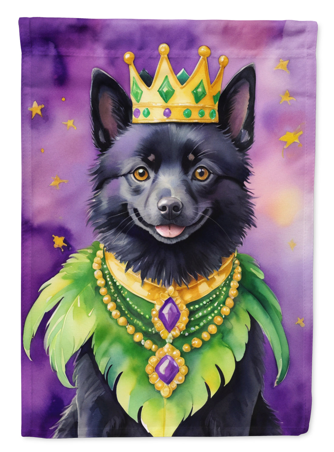 Buy this Schipperke King of Mardi Gras Garden Flag