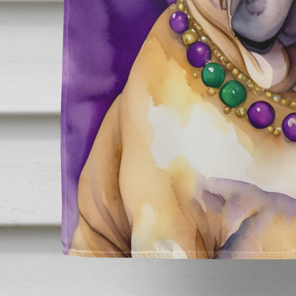 Shar Pei King of Mardi Gras House Flag