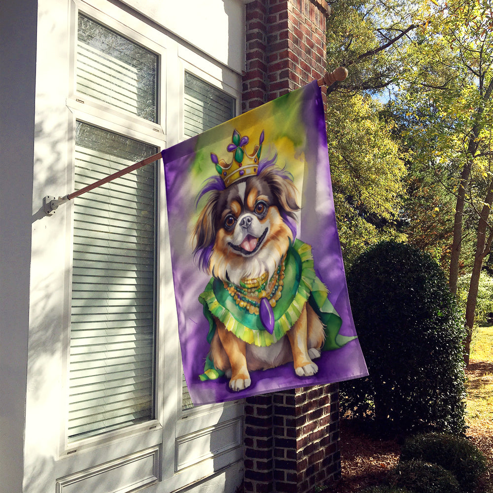 Buy this Tibetan Spaniel King of Mardi Gras House Flag