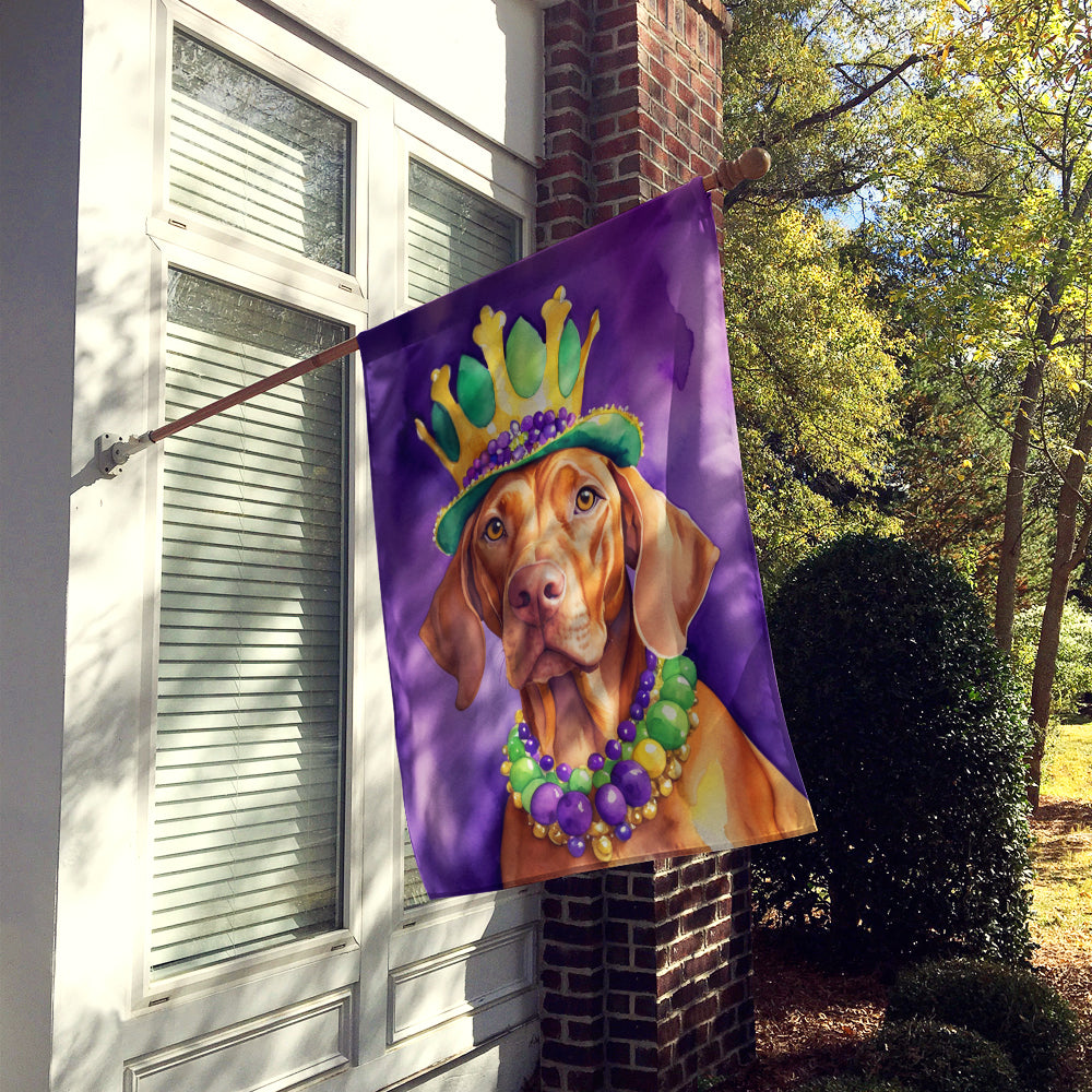 Vizsla King of Mardi Gras House Flag