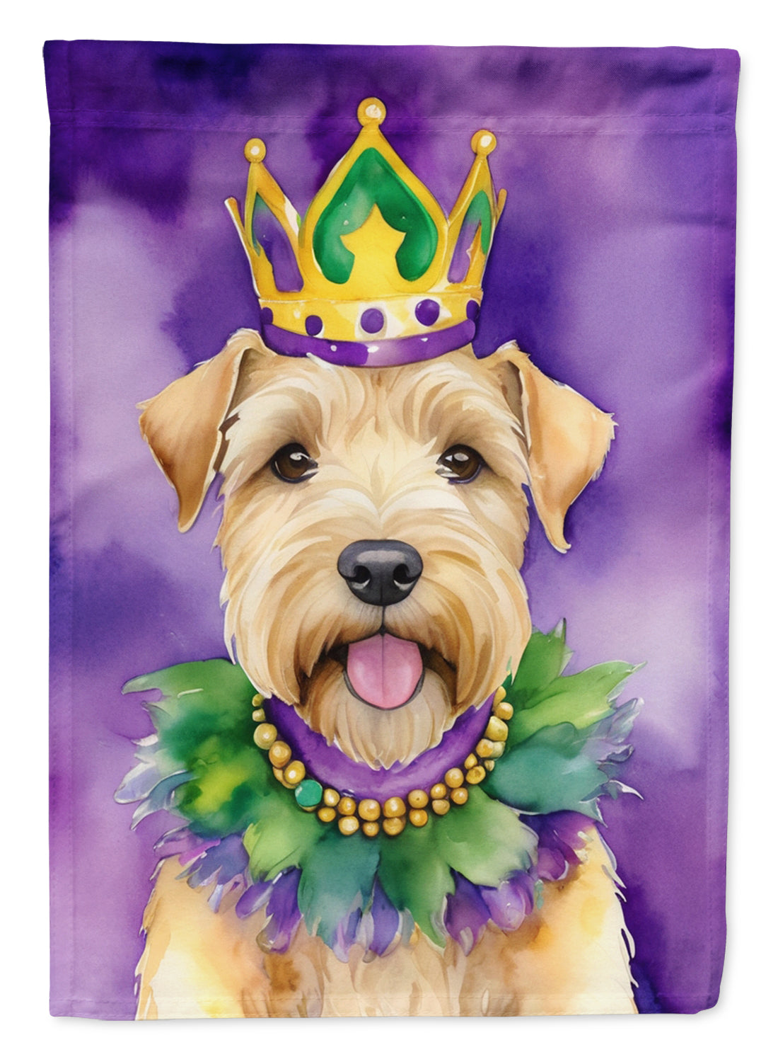 Buy this Wheaten Terrier King of Mardi Gras House Flag