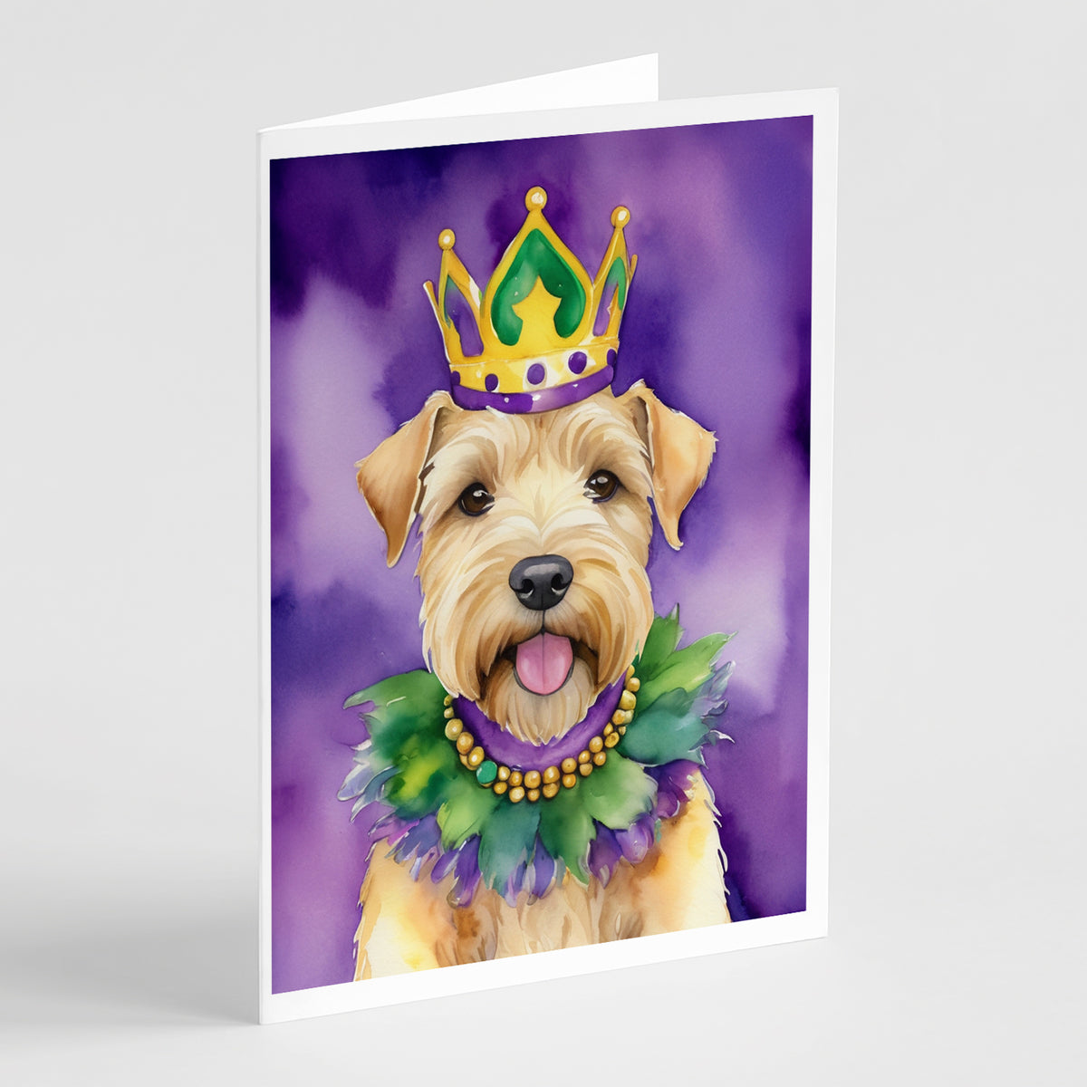 Buy this Wheaten Terrier King of Mardi Gras Greeting Cards Pack of 8