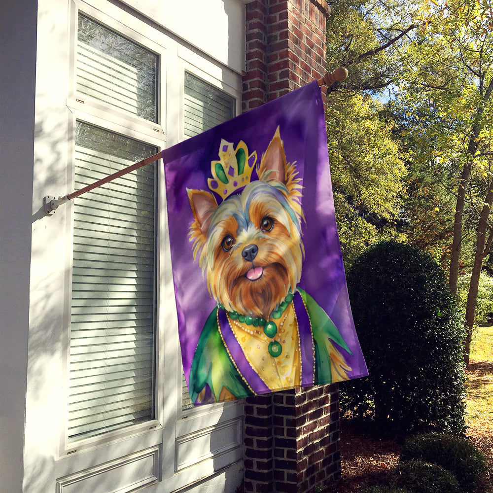 Buy this Yorkshire Terrier King of Mardi Gras House Flag