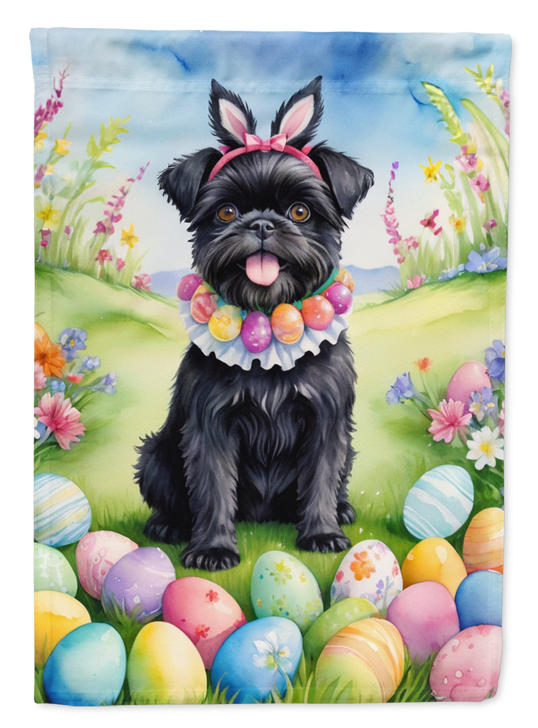 Buy this Affenpinscher Easter Egg Hunt Garden Flag