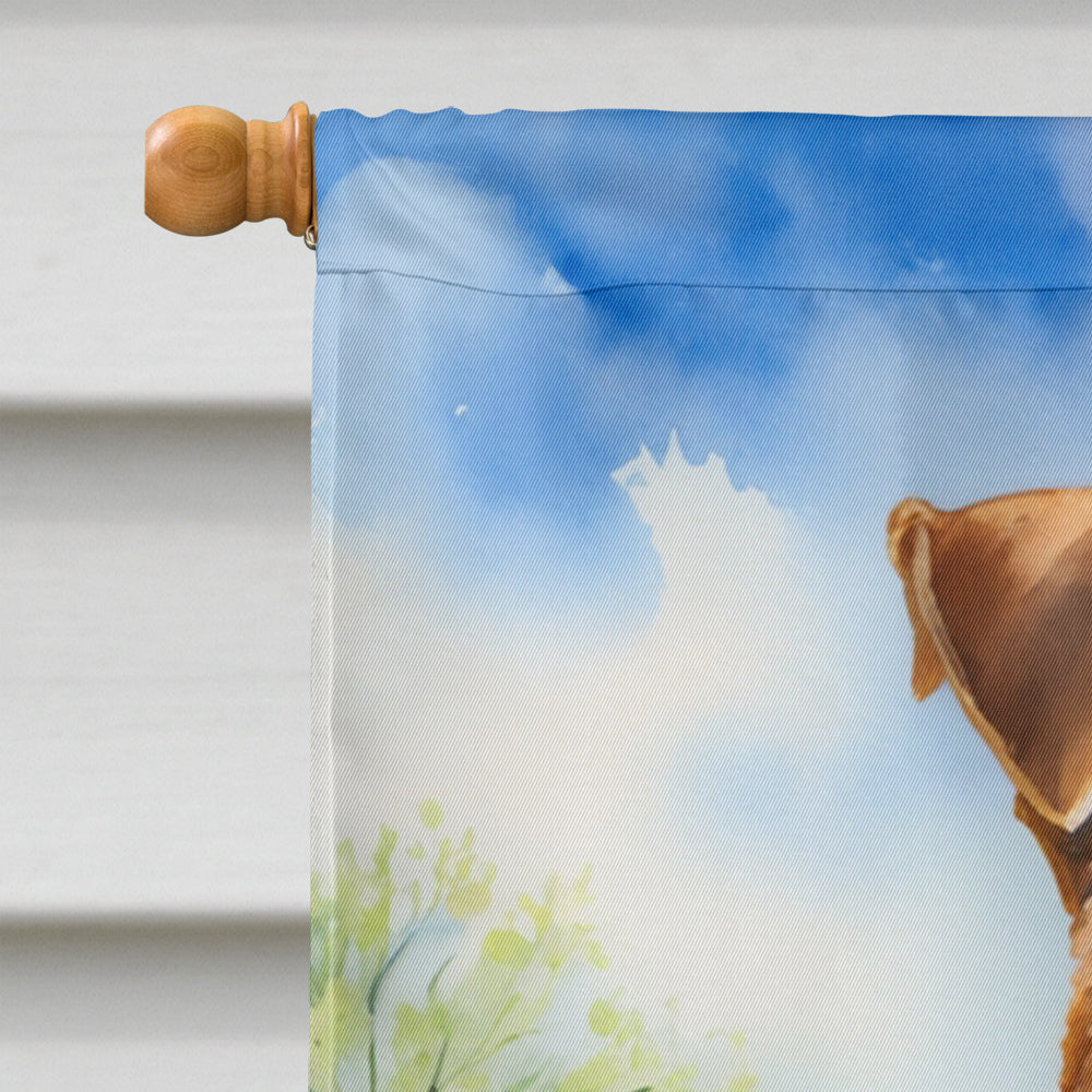 Airedale Terrier Easter Egg Hunt House Flag