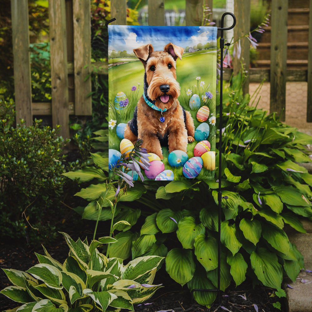 Buy this Airedale Terrier Easter Egg Hunt Garden Flag