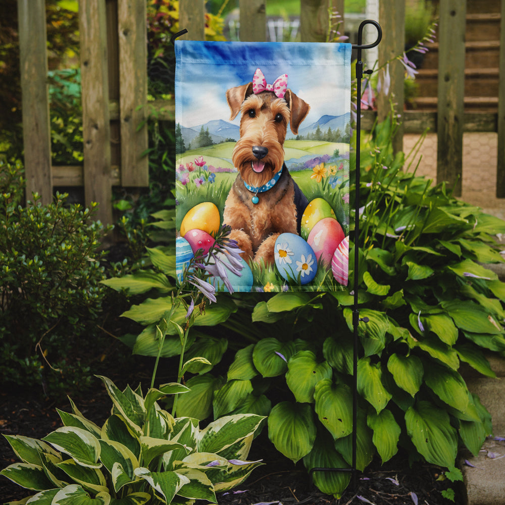 Buy this Airedale Terrier Easter Egg Hunt Garden Flag