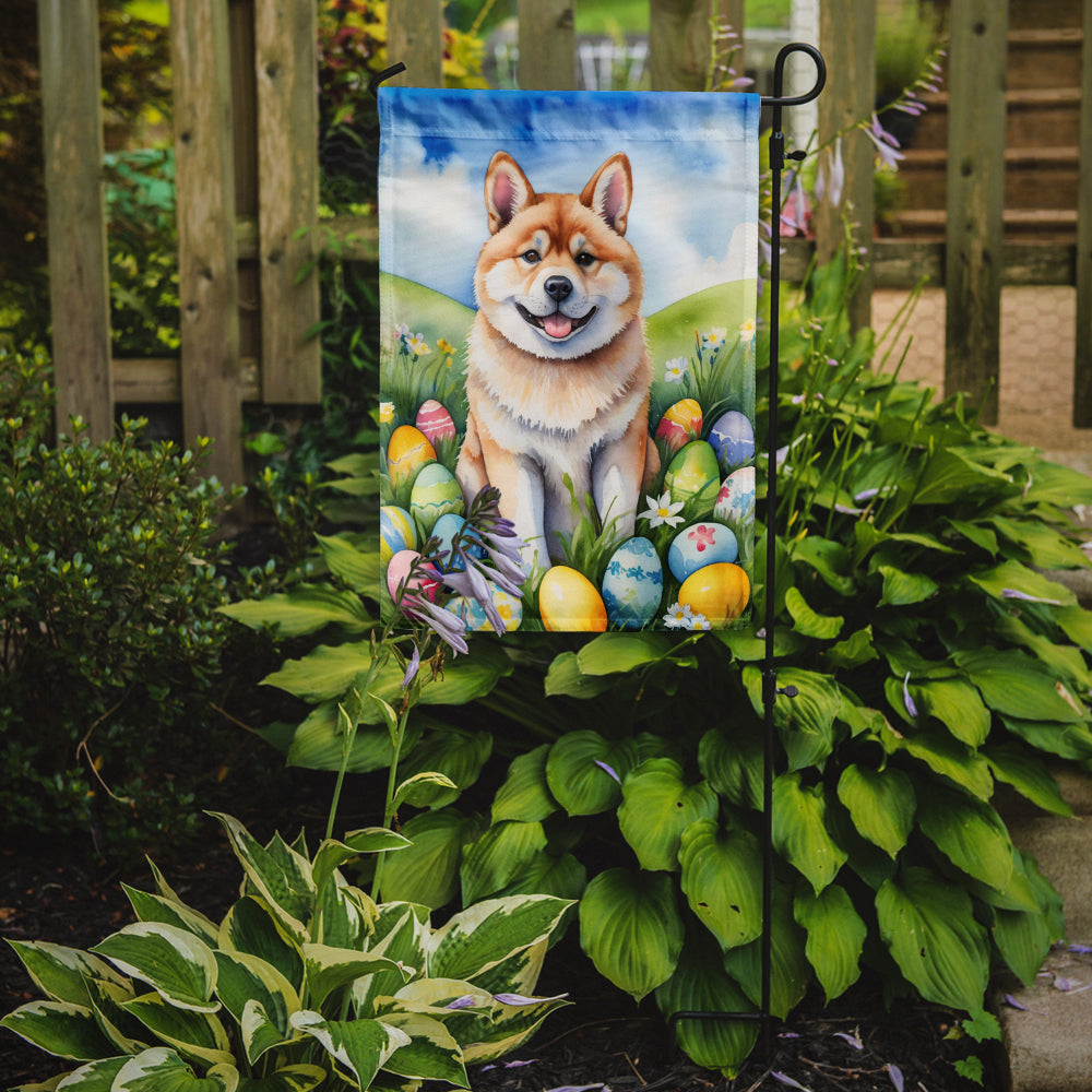 Akita Easter Egg Hunt Garden Flag