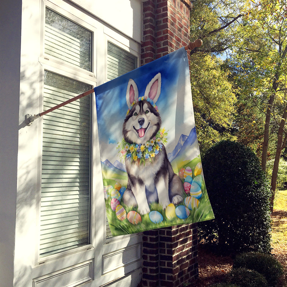 Buy this Alaskan Malamute Easter Egg Hunt House Flag