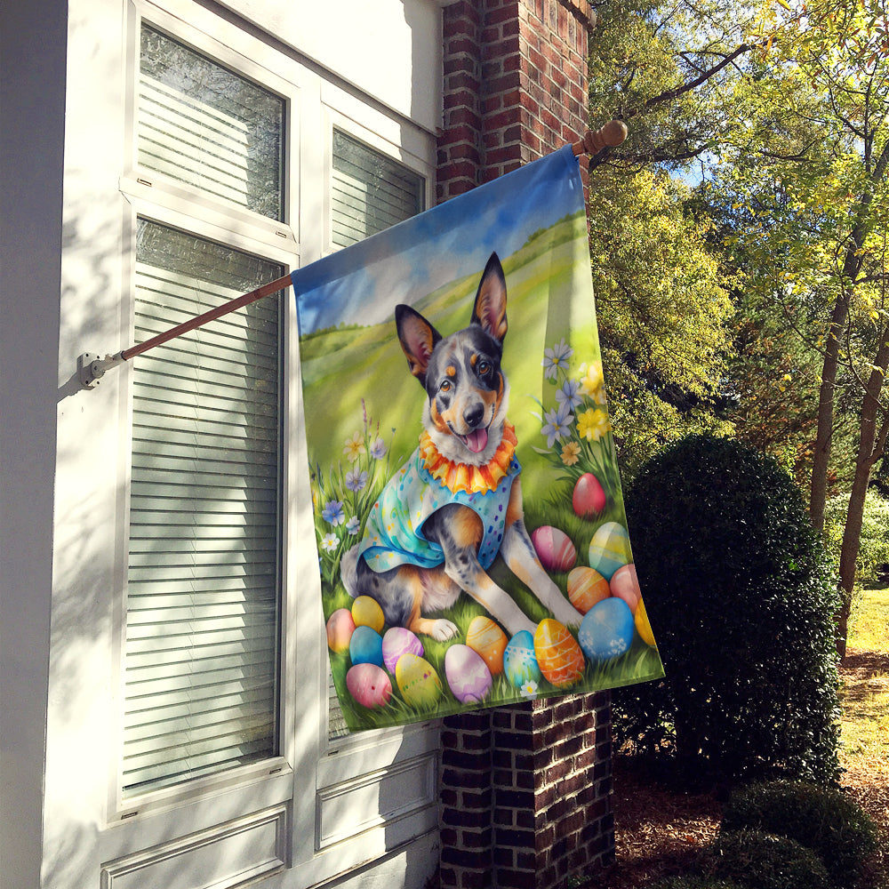 Buy this Australian Cattle Dog Easter Egg Hunt House Flag