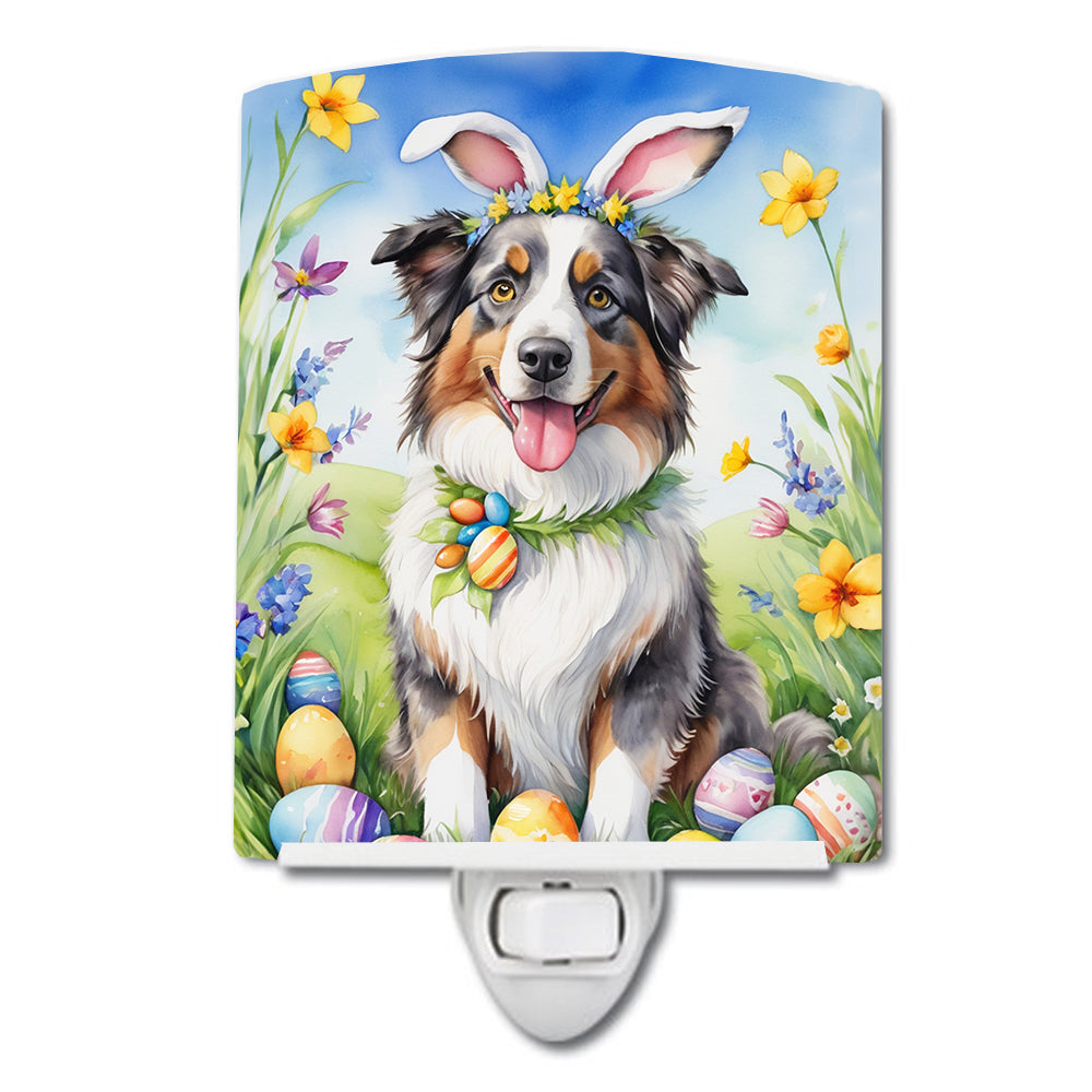 Buy this Australian Shepherd Easter Egg Hunt Ceramic Night Light