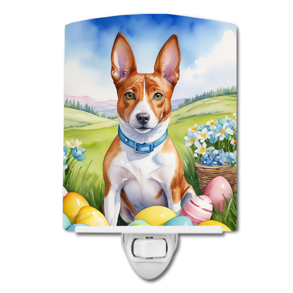 Buy this Basenji Easter Egg Hunt Ceramic Night Light