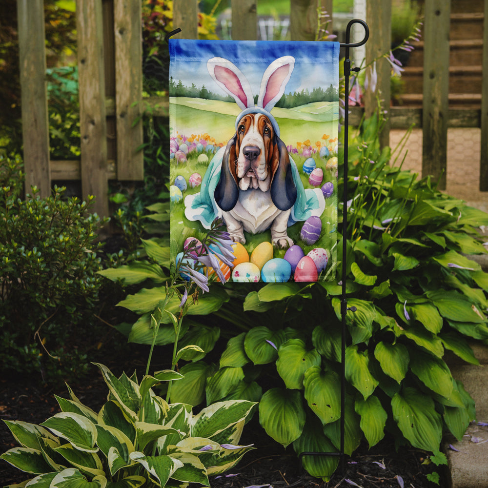 Buy this Basset Hound Easter Egg Hunt Garden Flag