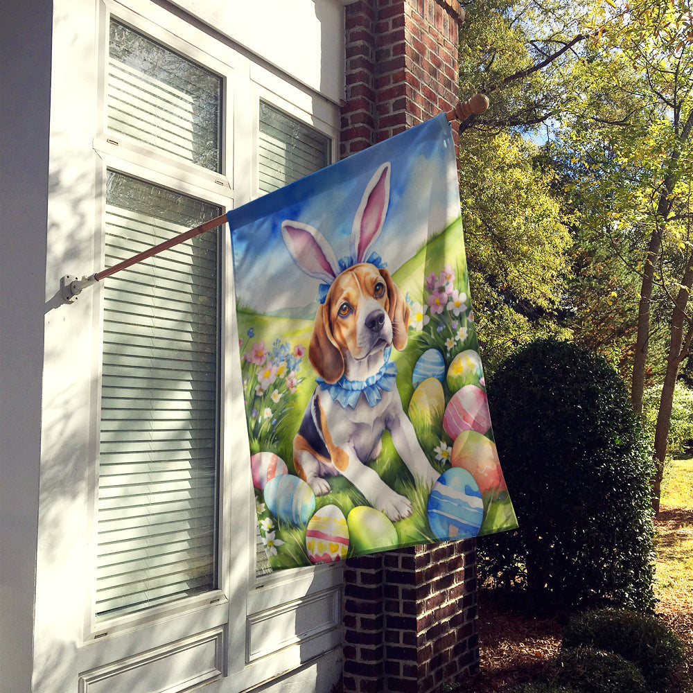 Beagle Easter Egg Hunt House Flag