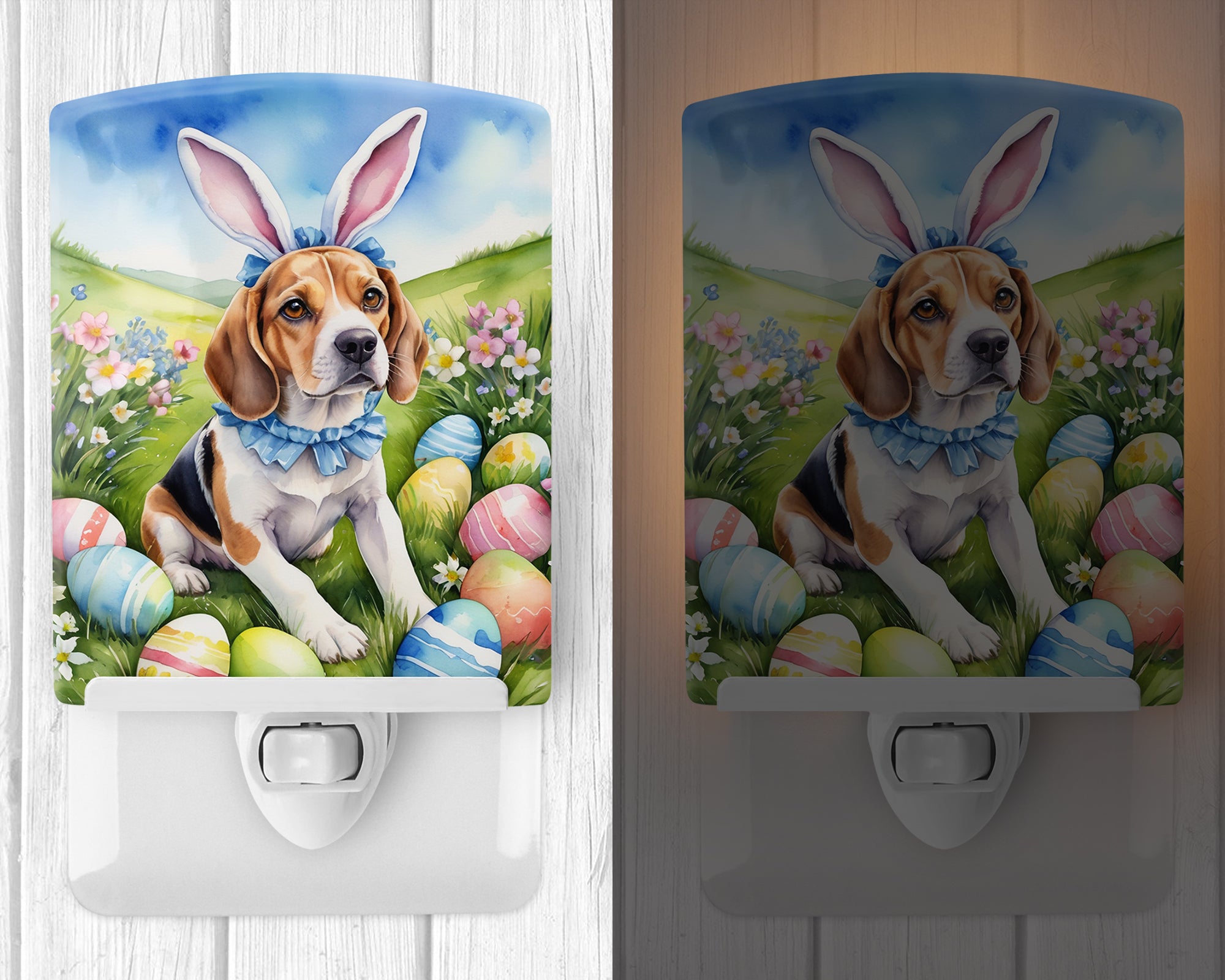 Buy this Beagle Easter Egg Hunt Ceramic Night Light