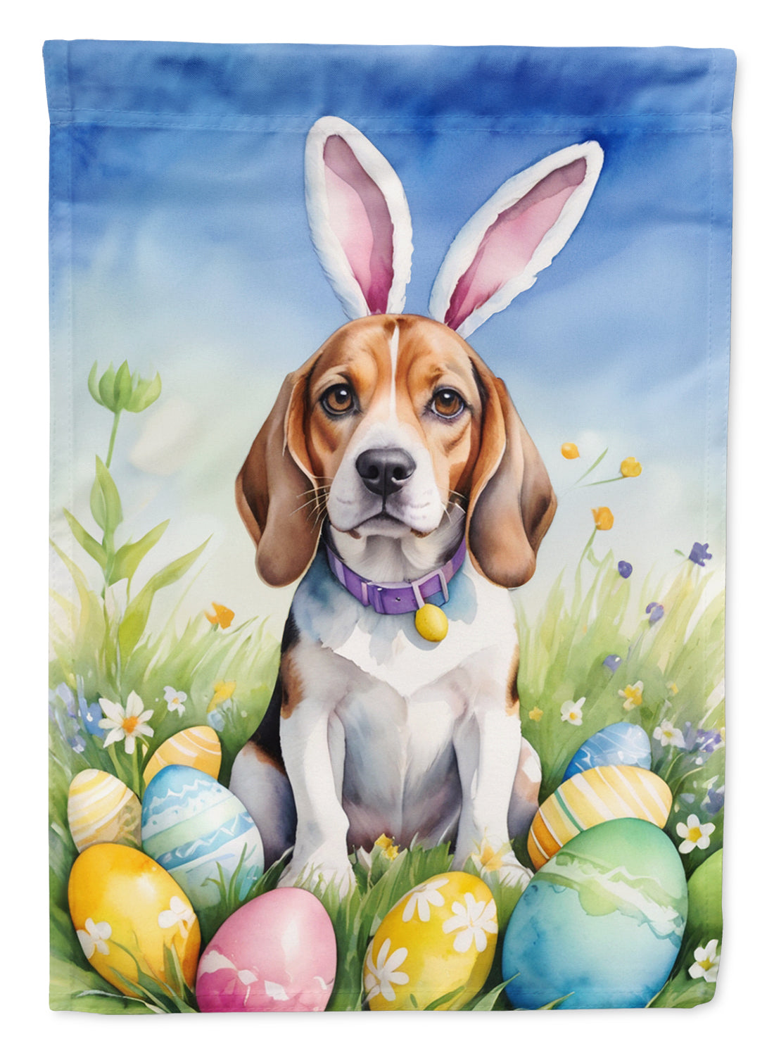 Buy this Beagle Easter Egg Hunt House Flag