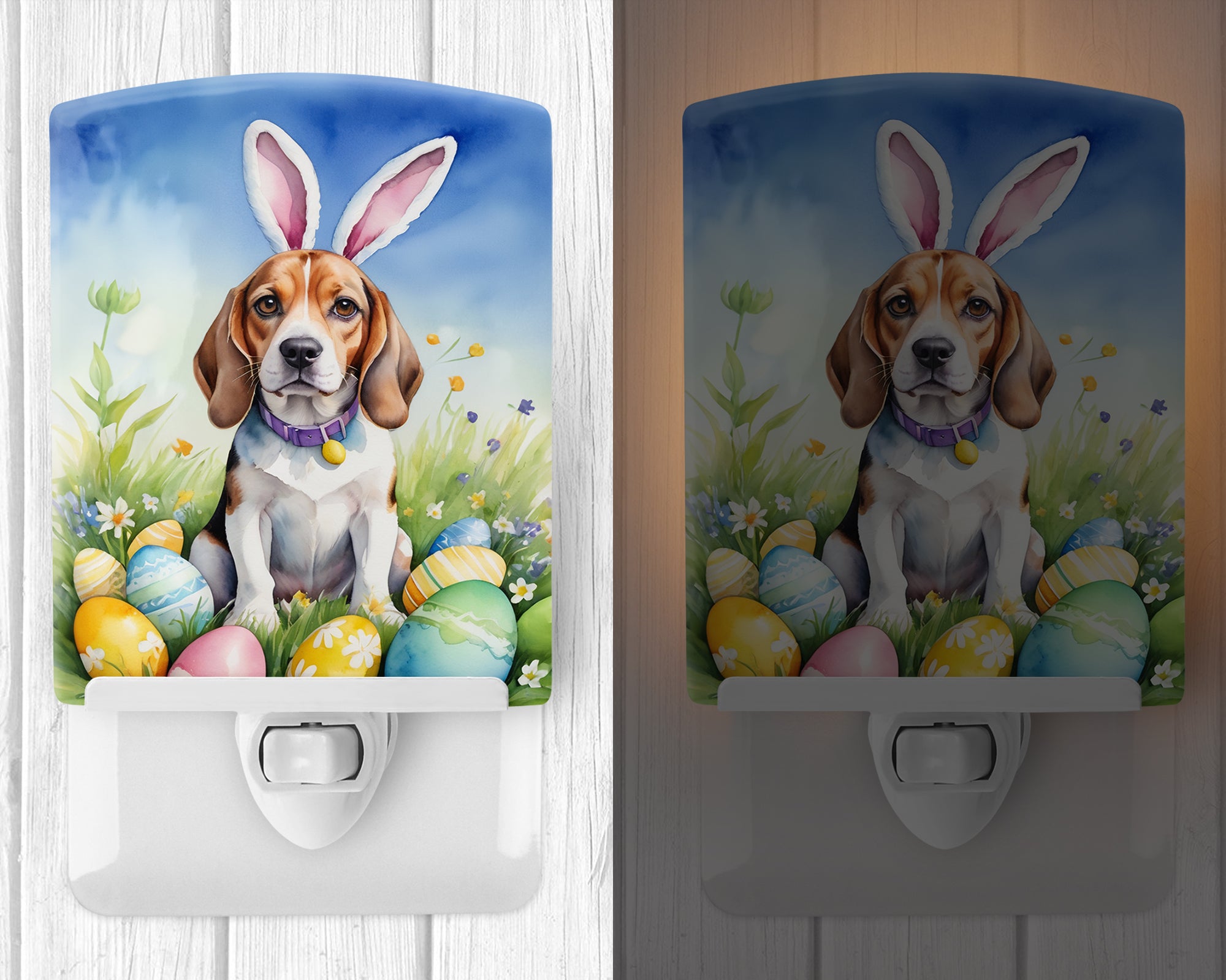 Buy this Beagle Easter Egg Hunt Ceramic Night Light