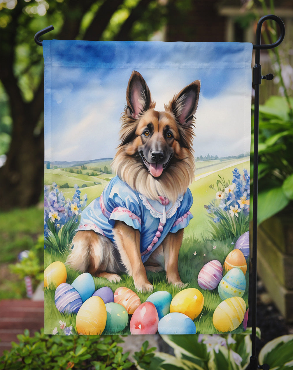 Belgian Tervuren Easter Egg Hunt Garden Flag