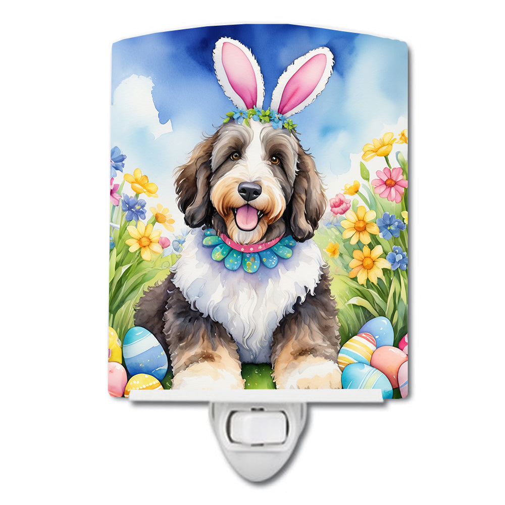 Buy this Bernedoodle Easter Egg Hunt Ceramic Night Light