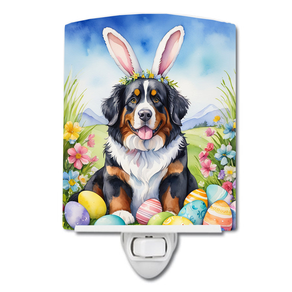 Buy this Bernese Mountain Dog Easter Egg Hunt Ceramic Night Light