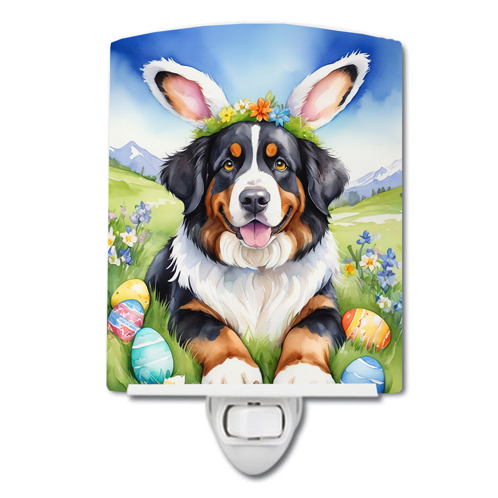 Buy this Bernese Mountain Dog Easter Egg Hunt Ceramic Night Light