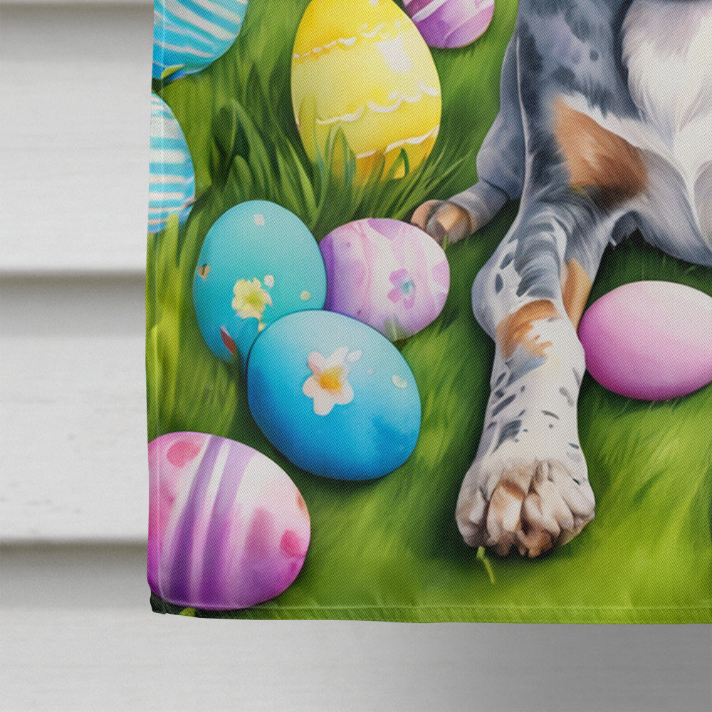 Bluetick Coonhound Easter Egg Hunt House Flag