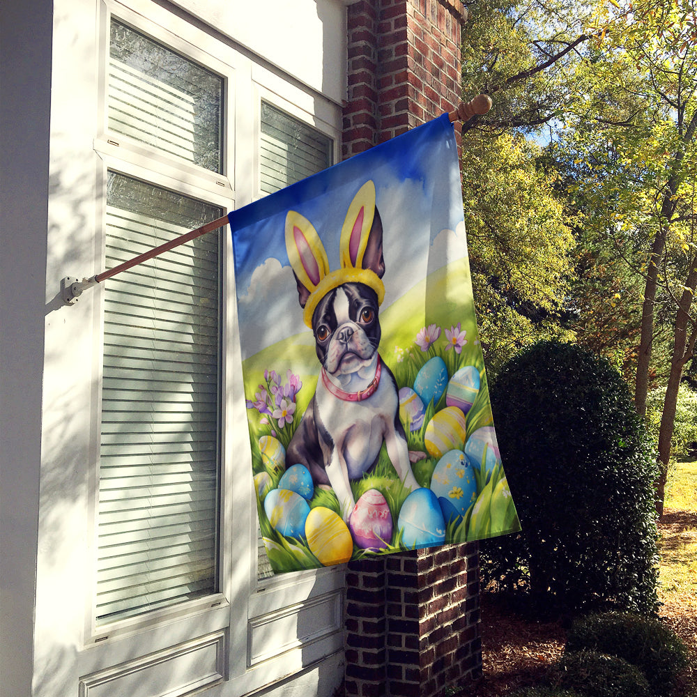 Buy this Boston Terrier Easter Egg Hunt House Flag