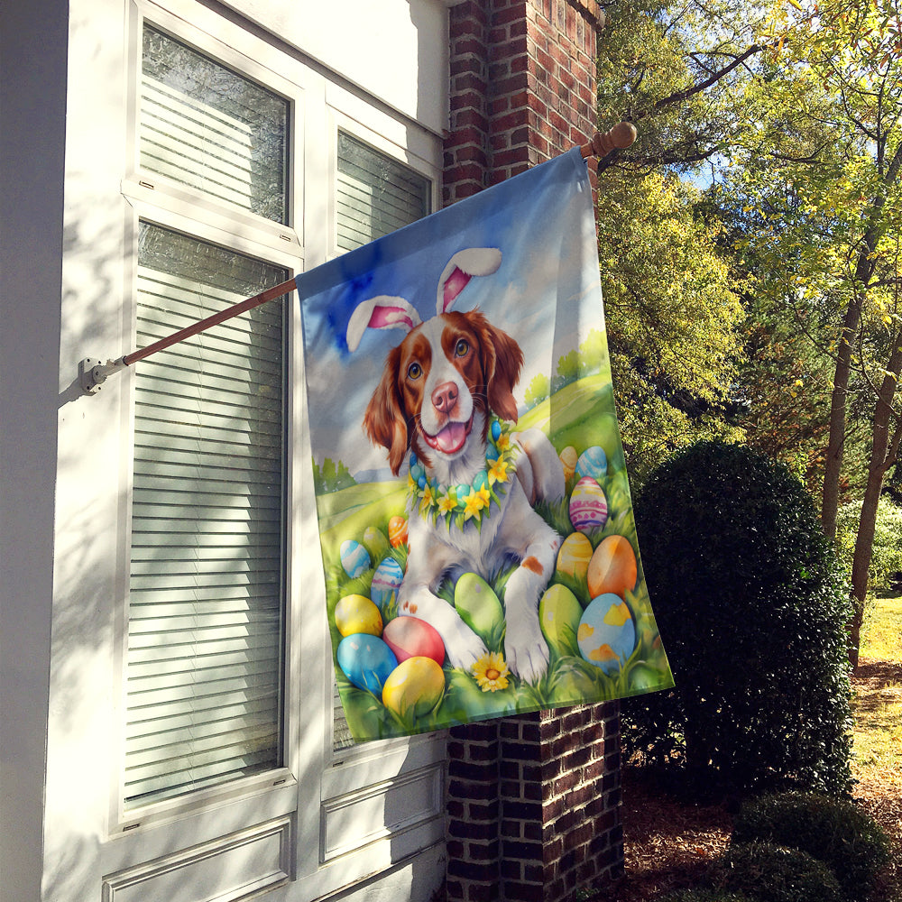 Buy this Brittany Spaniel Easter Egg Hunt House Flag